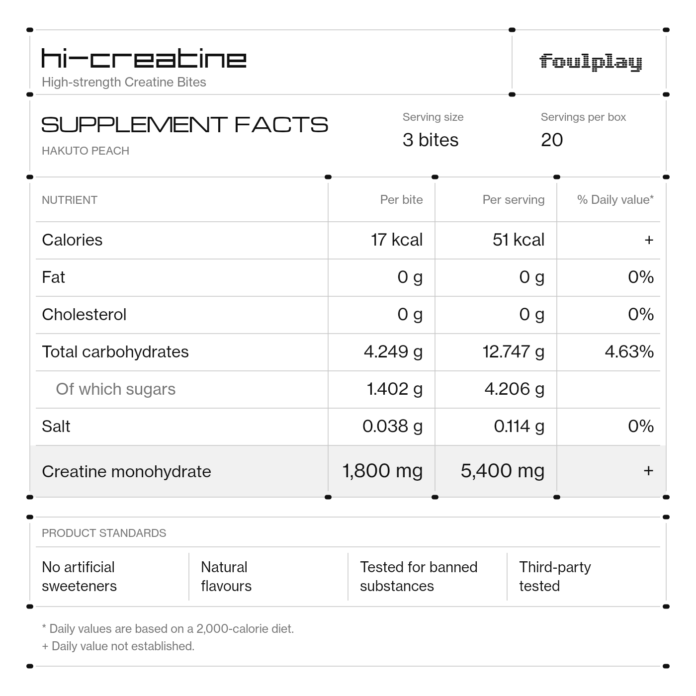 Hi-Creatine – FOULPLAY PERFORMANCE NUTRITION